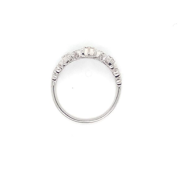 Diamond Crown White Gold Ring (0.26 CTW) - Picture 6 of 6